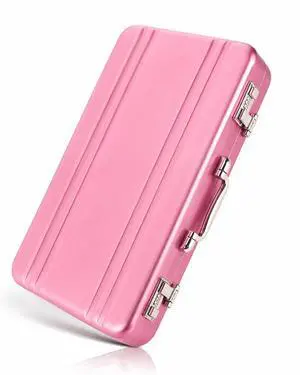 Business Card Holder: Mini Business Card Storage Box Case for Men Or Women Waterproof Aluminium Briefcase Pocket Credit Holders for Men Organizer Business Card Holder: Mini Business Card Storage Box Case for Men Or Women Waterproof Aluminium Briefcase Pocket Credit Holders for Men Organizer