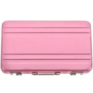 Business Card Holder, Aluminum Alloy Name Card Case with Handle, Mini Metal Briefcase Organizer for Business Meetings And Events Storage Menpink Business Card Holder, Aluminum Alloy Name Card Case with Handle, Mini Metal Briefcase Organizer for Business Meetings And Events Storage Menpink