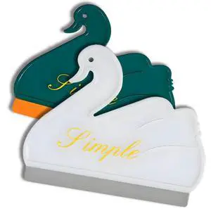 Squeegee Bathroom Glass Door Cleaning Scraper with Hanging Hook, Silicone Mini Kitchen Countertop Squeegee, Water Wiper Scraper for Sink Tiles Cleaning Tools (Swan 2PCS) Squeegee Bathroom Glass Door Cleaning Scraper with Hanging Hook, Silicone Mini Kitchen Countertop Squeegee, Water Wiper Scraper for Sink Tiles Cleaning Tools (Swan 2PCS)