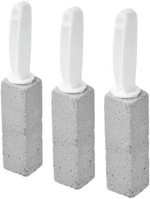 3 Pack Pumice Stone Toilet Bowl Cleaner with Handle. Hard Water Ring Remover, Calcium Scale Cleaning Block for Bathroom Sink, Pool Tile, Grill, Oven, Porcelain Scrubber 3 Pack Pumice Stone Toilet Bowl Cleaner with Handle. Hard Water Ring Remover, Calcium Scale Cleaning Block for Bathroom Sink, Pool Tile, Grill, Oven, Porcelain Scrubber