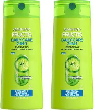 Fructis Fortifying 2-in-1 Shampoo and Conditioner for Stronger-Looking Hair with Touchable Softness, Daily Hair Care for Men and Women, Vegan, Paraben-Free 22 Fl Oz, 2 Count Fructis Fortifying 2-in-1 Shampoo and Conditioner for Stronger-Looking Hair with Touchable Softness, Daily Hair Care for Men and Women, Vegan, Paraben-Free 22 Fl Oz, 2 Count