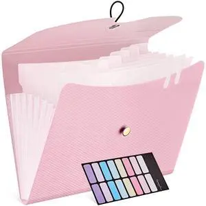 7 Pockets Expanding File Folder, A4 Accordion folders, Pink 7 Pockets Expanding File Folder, A4 Accordion folders, Pink