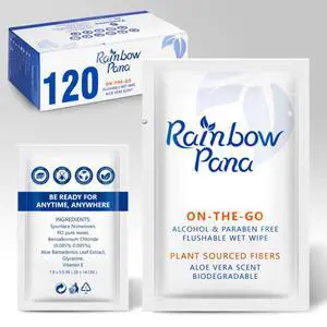 Flushable Wipes - 120 Count, ON-THE-GO Individually Wrapped - Travel Butt Wipes for Men and Women, Family - Infused with Vitamin E and Natural Aloe, pH Balanced, Paraben/Fragrance/Alcohol Free, Flushable Wipes - 120 Count, ON-THE-GO Individually Wrapped - Travel Butt Wipes for Men and Women, Family - Infused with Vitamin E and Natural Aloe, pH Balanced, Paraben/Fragrance/Alcohol Free,