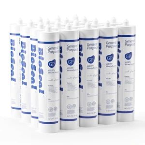 BioSeal General Purpose Silicone Sealant Clear 18 Pack BioSeal General Purpose Silicone Sealant Clear 18 Pack