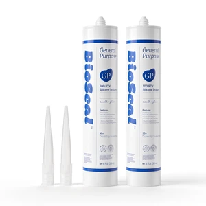 BioSeal General Purpose Silicone Sealant Translucent 2 Pack Bulk BioSeal General Purpose Silicone Sealant Translucent 2 Pack Bulk