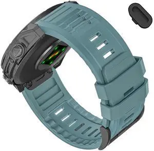 26mm Quickfit Silicone Watch Bands Compatible with Garmin Fenix 8 Pro/quatix 8 51mm/Fenix 7X/7X Pro/6X/6X Pro/5X/5X Plus/3 HR/Enduro 3 2/Descent Mk3i 51mm/Mk2i/Tactix 8/7 pro/epix Pro 51MM 26mm Quickfit Silicone Watch Bands Compatible with Garmin Fenix 8 Pro/quatix 8 51mm/Fenix 7X/7X Pro/6X/6X Pro/5X/5X Plus/3 HR/Enduro 3 2/Descent Mk3i 51mm/Mk2i/Tactix 8/7 pro/epix Pro 51MM