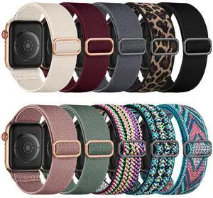 Stretchy Nylon Solo Loop Compatible with Apple Watch Bands 38/40/41/42mm for Women & Men, Adjustable Sport Elastic Wristband Strap for iWatch Ultra 2 Series SE/11/10/9 8/7/6/5/4/3/2/1, 10 Pack Stretchy Nylon Solo Loop Compatible with Apple Watch Bands 38/40/41/42mm for Women & Men, Adjustable Sport Elastic Wristband Strap for iWatch Ultra 2 Series SE/11/10/9 8/7/6/5/4/3/2/1, 10 Pack