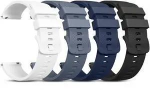 22mm Watch Bands Quick Release Replacement Wristband, 4 Pack Soft Silicone Waterproof Sport Straps Band for Men Women 22mm Watch Bands Quick Release Replacement Wristband, 4 Pack Soft Silicone Waterproof Sport Straps Band for Men Women