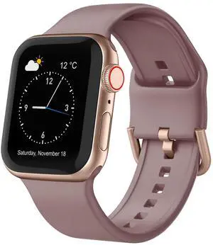 Sport Band Compatible with Apple Watch Bands 49mm 46mm 45mm 44mm 42mm 41mm 40mm 38mm, Soft Silicone Replacement Strap with Classic Clasp for iWatch Series 11 10 9 8 7 6 5 4 3 2 1 SE Ultra Women Men Sport Band Compatible with Apple Watch Bands 49mm 46mm 45mm 44mm 42mm 41mm 40mm 38mm, Soft Silicone Replacement Strap with Classic Clasp for iWatch Series 11 10 9 8 7 6 5 4 3 2 1 SE Ultra Women Men