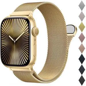 Mesh Metal Loop Compatible with Apple Watch Band 40mm 41mm 38mm 42mm Series 11 10 9 8 7 6 5 4 3 2 1, SE 3 2 1 Women Men, Stainless Steel Strap with Magnetic Clasp for iWatch Bands Mesh Metal Loop Compatible with Apple Watch Band 40mm 41mm 38mm 42mm Series 11 10 9 8 7 6 5 4 3 2 1, SE 3 2 1 Women Men, Stainless Steel Strap with Magnetic Clasp for iWatch Bands