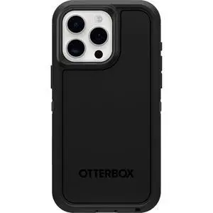 iPhone 15 Pro Max Defender Series XT Case - Black, Screenless, Rugged, Snaps to MagSafe, Lanyard Attachment, Tough & Durable iPhone Case, Pressure-Fitted Dual-Layer iPhone Case iPhone 15 Pro Max Defender Series XT Case - Black, Screenless, Rugged, Snaps to MagSafe, Lanyard Attachment, Tough & Durable iPhone Case, Pressure-Fitted Dual-Layer iPhone Case