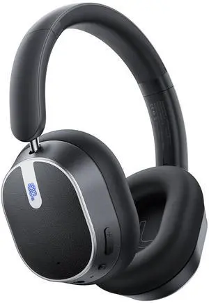 Hybrid Active Noise Cancelling Headphones, 120H Playtime Bluetooth Over Ear Headphones, Bluetooth 6.0 Wireless Headset with Display, 6 ENC Mic, Hi-Res Audio, Transparency Mode for Travel Game Black Hybrid Active Noise Cancelling Headphones, 120H Playtime Bluetooth Over Ear Headphones, Bluetooth 6.0 Wireless Headset with Display, 6 ENC Mic, Hi-Res Audio, Transparency Mode for Travel Game Black