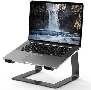Laptop Stand for Desk, Aluminum Laptop Riser Holder, Removable Metal Notebook Stand Ventilated Cooling Computer Riser Compatible with 10-15.6 Laptops Laptop Stand for Desk, Aluminum Laptop Riser Holder, Removable Metal Notebook Stand Ventilated Cooling Computer Riser Compatible with 10-15.6 Laptops