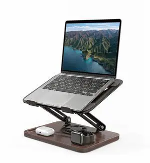 Laptop Stand for Desk,Adjustable Computer Stand with 360° Rotating Base,Foldable & Portable Laptop Stand,Ergonomic Laptop Riser for Collaborative Work,Fits up to 15.6" Notebooks/Laptops Laptop Stand for Desk,Adjustable Computer Stand with 360° Rotating Base,Foldable & Portable Laptop Stand,Ergonomic Laptop Riser for Collaborative Work,Fits up to 15.6" Notebooks/Laptops