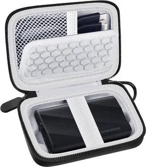 Carrying Case for Samsung T9/T7/T7 Shield Portable SSD 4TB 2TB 1TB, Hard Travel Storage Holder for USB External Solid State Drive, for Photo, Office and Gaming-Grey, Case Only Carrying Case for Samsung T9/T7/T7 Shield Portable SSD 4TB 2TB 1TB, Hard Travel Storage Holder for USB External Solid State Drive, for Photo, Office and Gaming-Grey, Case Only