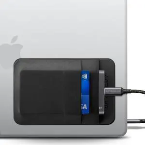 2-Pocket SSD & Hard Drive Holder for Laptop, Reusable Adhesive, Stick-On Pocket Sleeve for External Portable SSD, HDD, Cables and More (Small) 2-Pocket SSD & Hard Drive Holder for Laptop, Reusable Adhesive, Stick-On Pocket Sleeve for External Portable SSD, HDD, Cables and More (Small)
