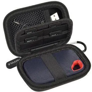 Case for SanDisk Extreme Portable SSD & Extreme PRO, Hard Shell Protective Storage Bag with Carabiner, Fits 1TB 2TB 4TB 8TB External Solid State Drive (Black, for Sandisk V3) Case for SanDisk Extreme Portable SSD & Extreme PRO, Hard Shell Protective Storage Bag with Carabiner, Fits 1TB 2TB 4TB 8TB External Solid State Drive (Black, for Sandisk V3)