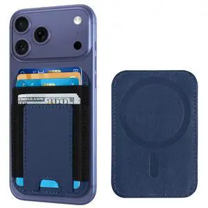 Upgraded for Magsafe Wallet, Strongest Magnetic Wallet, for iPhone Walle t Magsafe with 2 Card Slots, Magnetic Card Holder for iPhone 17/16/15/14/13/12 Series, Vegan Leather, Fit 7 Cards, Navy Blue Upgraded for Magsafe Wallet, Strongest Magnetic Wallet, for iPhone Walle t Magsafe with 2 Card Slots, Magnetic Card Holder for iPhone 17/16/15/14/13/12 Series, Vegan Leather, Fit 7 Cards, Navy Blue