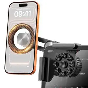 Tesla Phone Mount Model 3/Y Accessories: No-Adhesive for Magsafe Car Mount for Model 3,Y,Juniper,Highland,Cybertruck,Fit for iPhone 12-17 Series and Magsafe Cases Tesla Phone Mount Model 3/Y Accessories: No-Adhesive for Magsafe Car Mount for Model 3,Y,Juniper,Highland,Cybertruck,Fit for iPhone 12-17 Series and Magsafe Cases