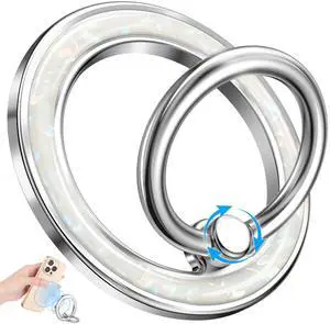 Magnetic Phone Ring Holder with MagSafe - Magnetic Phone Grip MagSafe Ring Holder Magnet Removable Cell Phone Stand Cute Stylish Accessories for iPhone 17 16 15 14 13 12 Series, White Conch Magnetic Phone Ring Holder with MagSafe - Magnetic Phone Grip MagSafe Ring Holder Magnet Removable Cell Phone Stand Cute Stylish Accessories for iPhone 17 16 15 14 13 12 Series, White Conch
