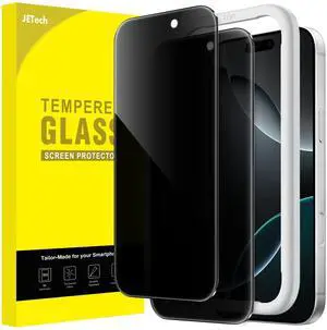 Privacy Screen Protector for iPhone 16 Pro 6.3-Inch, Anti-Spy Tempered Glass Film with Easy Installation Tool, 2-Pack Privacy Screen Protector for iPhone 16 Pro 6.3-Inch, Anti-Spy Tempered Glass Film with Easy Installation Tool, 2-Pack