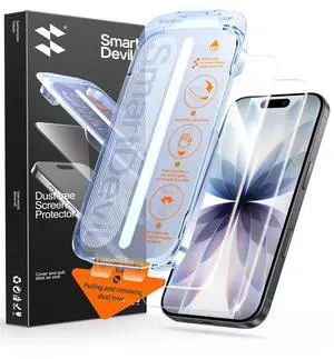 2 Pack for iPhone 17 Screen Protector, 9H Hardness Military Grade Shatterproof, HD Clear Tempered Glass with Auto Dust-Elimination, Bubble Free, Easy Installation, Case Friendly 2 Pack for iPhone 17 Screen Protector, 9H Hardness Military Grade Shatterproof, HD Clear Tempered Glass with Auto Dust-Elimination, Bubble Free, Easy Installation, Case Friendly