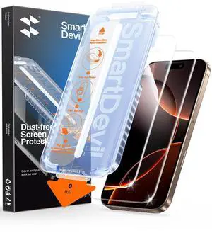 2 Pack for iPhone 16 Pro Max Screen Protector, 9H Hardness Military Grade Shatterproof, HD Clear Tempered Glass with Auto Dust-Elimination, Bubble Free, Easy Installation, Case Friendly 2 Pack for iPhone 16 Pro Max Screen Protector, 9H Hardness Military Grade Shatterproof, HD Clear Tempered Glass with Auto Dust-Elimination, Bubble Free, Easy Installation, Case Friendly