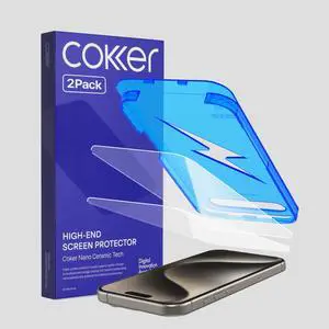 2PACK Tempered Glass Screen Protector Designed for iPhone 15 Pro, Rounded Edge, 9H Hardness Shatterproof, Anti-Scratch, Anti-Fingerprint, Touch Sensitive, Easy Installation 2PACK Tempered Glass Screen Protector Designed for iPhone 15 Pro, Rounded Edge, 9H Hardness Shatterproof, Anti-Scratch, Anti-Fingerprint, Touch Sensitive, Easy Installation