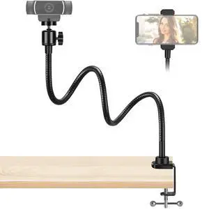 Webcam Stand Gooseneck Camera Arm Stands Desk Mount Phone Holder Webcam Stand Gooseneck Camera Arm Stands Desk Mount Phone Holder