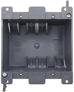 2 Gang Old Work Electrical Outlet Box| 26 cu.Inch Plastic Junction Box| Remodel Electrical Box for Home Improvement| for Switches| ETL Listed and 2 Hours Fire Protection(1 Pack 2 Gang Old Work Electrical Outlet Box| 26 cu.Inch Plastic Junction Box| Remodel Electrical Box for Home Improvement| for Switches| ETL Listed and 2 Hours Fire Protection(1 Pack
