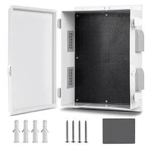 Outdoor Waterproof Electrical Junction Box, ABS Water Resistant Enclosure with Internal Mounting Panel & Hinged Cover (15.7" H* 11" L* 5.9" W) Outdoor Waterproof Electrical Junction Box, ABS Water Resistant Enclosure with Internal Mounting Panel & Hinged Cover (15.7" H* 11" L* 5.9" W)