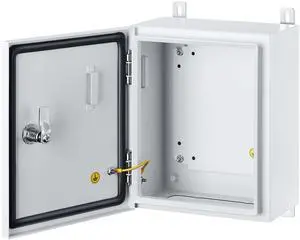 IP65 Weatherproof Metal Box Wall-Mounted Electronic Equipment Enclosure Box with Mounting Plate and Wall Bracket (12'' x 10'' x 6'') IP65 Weatherproof Metal Box Wall-Mounted Electronic Equipment Enclosure Box with Mounting Plate and Wall Bracket (12'' x 10'' x 6'')
