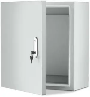 16 x 12 x 6'' Steel Electrical Enclosure - Heavy Duty Outdoor Wall-Mounted Junction Box, Weatherproof & Lockable with DIN Rail, Mounting Plate for Industrial, Solar, Machine & Traffic Signal Wiring 16 x 12 x 6'' Steel Electrical Enclosure - Heavy Duty Outdoor Wall-Mounted Junction Box, Weatherproof & Lockable with DIN Rail, Mounting Plate for Industrial, Solar, Machine & Traffic Signal Wiring
