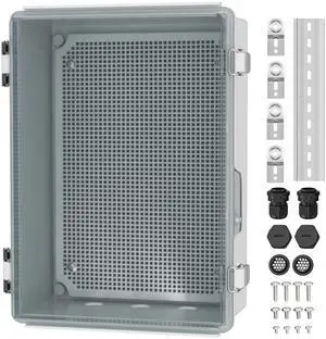 Clear Electrical Enclosure Box 14x10x6 for WiFi Router Clear Electrical Enclosure Box 14x10x6 for WiFi Router
