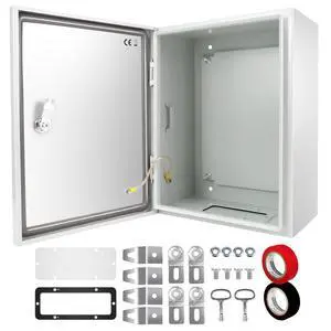 Outdoor Electrical Box 12 x 12 x 8'' NEMA 4X Enclosure Waterproof Steel Box Electrical Lockable Junction Box Outdoor Electrical Enclosure Outdoor Electrical Box 12 x 12 x 8'' NEMA 4X Enclosure Waterproof Steel Box Electrical Lockable Junction Box Outdoor Electrical Enclosure