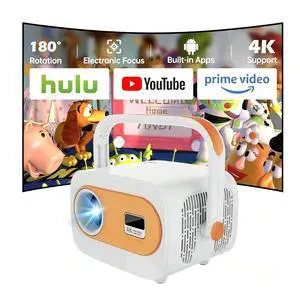 Mini Projector Built-in Apps, Portable Projector with WiFi and Bluetooth Mini Projector Built-in Apps, Portable Projector with WiFi and Bluetooth