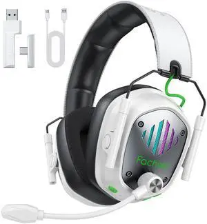 VK81 Wireless Gaming Headset for PS5, PC, PS4, Switch and Mobile, 2.4GHz USB/Type-C Low Latency Connection, Bluetooth 5.4 Headset with ENC Mic, 50mm Drivers, RGB VK81 Wireless Gaming Headset for PS5, PC, PS4, Switch and Mobile, 2.4GHz USB/Type-C Low Latency Connection, Bluetooth 5.4 Headset with ENC Mic, 50mm Drivers, RGB