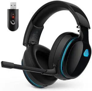 2.4GHz Wireless Gaming Headphones for PS5, PS4 Fortnite & Call of Duty/FPS Gamers, PC, Switch, Bluetooth 6.0 Gaming Headset with Noise Canceling Mic, 7.1 Virtual Surround, 45Hr Battery -Black 2.4GHz Wireless Gaming Headphones for PS5, PS4 Fortnite & Call of Duty/FPS Gamers, PC, Switch, Bluetooth 6.0 Gaming Headset with Noise Canceling Mic, 7.1 Virtual Surround, 45Hr Battery -Black