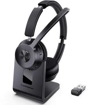 Wireless Headset with Mic for Work, Bluetooth Headset with Noise Cancelling Wireless Headset with Mic for Work, Bluetooth Headset with Noise Cancelling