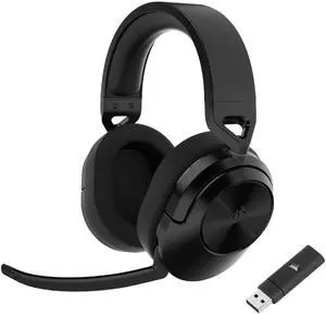 HS55 Wireless Multiplatform Lightweight Gaming Headset with Bluetooth - Dolby 7.1 Surround Sound - iCUE Compatible - PC, PS5, PS4, Nintendo Switch, Mobile - Black HS55 Wireless Multiplatform Lightweight Gaming Headset with Bluetooth - Dolby 7.1 Surround Sound - iCUE Compatible - PC, PS5, PS4, Nintendo Switch, Mobile - Black