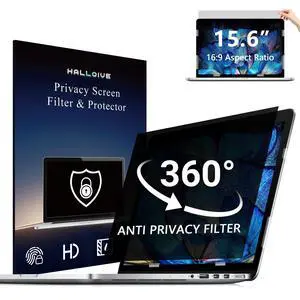 4-Way Laptop Privacy Screen Shield 15.6 Inch, Removable 16:9 Aspect 360° Privacy Filter Screen Protector for 15.6 Inch Laptop Computer, Anti Glare Blue Light Slide Mount Tabs Cover for Generic Laptop 4-Way Laptop Privacy Screen Shield 15.6 Inch, Removable 16:9 Aspect 360° Privacy Filter Screen Protector for 15.6 Inch Laptop Computer, Anti Glare Blue Light Slide Mount Tabs Cover for Generic Laptop