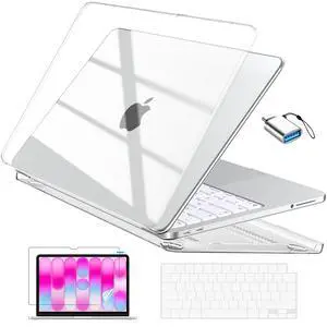 for MacBook Neo Case 13 inch 2026 Model A3404 with A18 Pro Chip, Scratch Resistant Protective Hard Shell Case & Keyboard Cover & Screen Film & Type C, Crystal Clear for MacBook Neo Case 13 inch 2026 Model A3404 with A18 Pro Chip, Scratch Resistant Protective Hard Shell Case & Keyboard Cover & Screen Film & Type C, Crystal Clear