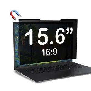 Magnetic Laptop Privacy Screen 15.6 inch for 16:9 Computer Monitor, Removable Anti-Glare Screen Privacy Shield, Screen Filter and Protector for Laptop, Fits (FHD 1920 × 1080) Magnetic Laptop Privacy Screen 15.6 inch for 16:9 Computer Monitor, Removable Anti-Glare Screen Privacy Shield, Screen Filter and Protector for Laptop, Fits (FHD 1920 × 1080)