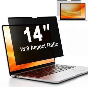 Magnetic Laptop Privacy Screen 14 Inch 16:9 - Removable Anti-Glare Blue Light Filter, Computer Privacy Screen Shield Compatible with 14'' Hp Acer Asus Lenovo Dell Monitor Magnetic Laptop Privacy Screen 14 Inch 16:9 - Removable Anti-Glare Blue Light Filter, Computer Privacy Screen Shield Compatible with 14'' Hp Acer Asus Lenovo Dell Monitor