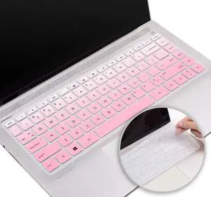 Keyboard Cover for HP Laptop 14"& HP Pavilion x360 14 14-dk 14-fq 14-dq/dk/cf Series 14-dq1040 14m-ba011dx ba013dx 14-dh2097nr 14-bw006nr 14-bf040wm 14-fq0033dx 14-fq0013dx(Pink+Clear) Keyboard Cover for HP Laptop 14"& HP Pavilion x360 14 14-dk 14-fq 14-dq/dk/cf Series 14-dq1040 14m-ba011dx ba013dx 14-dh2097nr 14-bw006nr 14-bf040wm 14-fq0033dx 14-fq0013dx(Pink+Clear)
