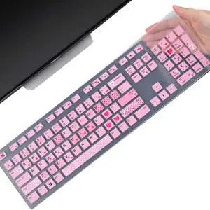 Keyboard Cover Skin for Dell KM636 KB216 KB216t KB216d KB216p Wired & Wireless Keyboard, Dell Optiplex 5250 3050 3240 5460 7450 7050, Dell Inspiron Desktop 24" 27" 5400 5490 7700 7790 3475 3670 3477 Keyboard Cover Skin for Dell KM636 KB216 KB216t KB216d KB216p Wired & Wireless Keyboard, Dell Optiplex 5250 3050 3240 5460 7450 7050, Dell Inspiron Desktop 24" 27" 5400 5490 7700 7790 3475 3670 3477