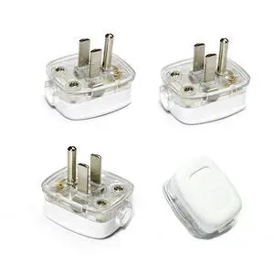 Right Angle Replacement Plug, 3-Pack, Easy Installation & Space-Saving 90° Design for Home, Office, Workshop - DIY Electrician, 125V 10A Right Angle Replacement Plug, 3-Pack, Easy Installation & Space-Saving 90° Design for Home, Office, Workshop - DIY Electrician, 125V 10A