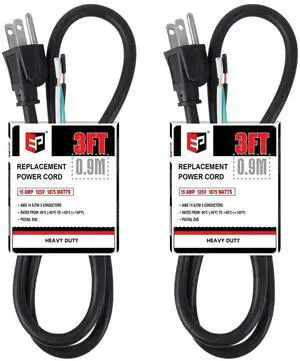 2 Pack 3 ft 14/3C SJTW Appliance and Power Tool Cord 2 Pack 3 ft 14/3C SJTW Appliance and Power Tool Cord