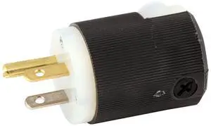 Lighting 5266C Straight Plug, 15A Lighting 5266C Straight Plug, 15A