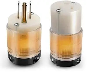Lighted Extension Cord EndsNEMA 5-15P & NEMA 5-15R, 2 Pole 3Wire Grounding15A 125V Extension Cord Replacement Ends 3 ProngElectric Plug Replacement for Generator, RV, Welding Equipment, UL Listed Lighted Extension Cord EndsNEMA 5-15P & NEMA 5-15R, 2 Pole 3Wire Grounding15A 125V Extension Cord Replacement Ends 3 ProngElectric Plug Replacement for Generator, RV, Welding Equipment, UL Listed
